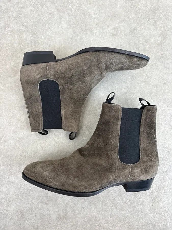 Giuseppe Zanotti Giuseppe Zanotti Tern Suede Leather Chelsea Boots Size US 11 / EU 44 - 6 Thumbnail