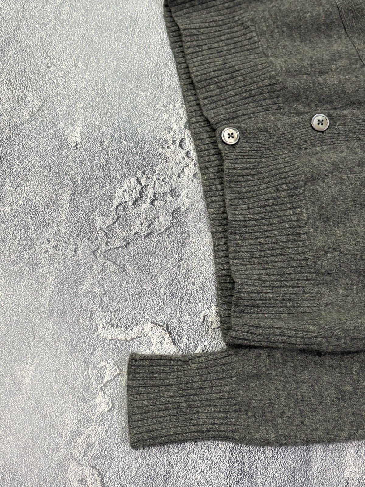 Polo Ralph Lauren Polo Ralph Lauren Grey 100% Lambswool Cardigan Sweater L Size US L / EU 52-54 / 3 - 8 Thumbnail