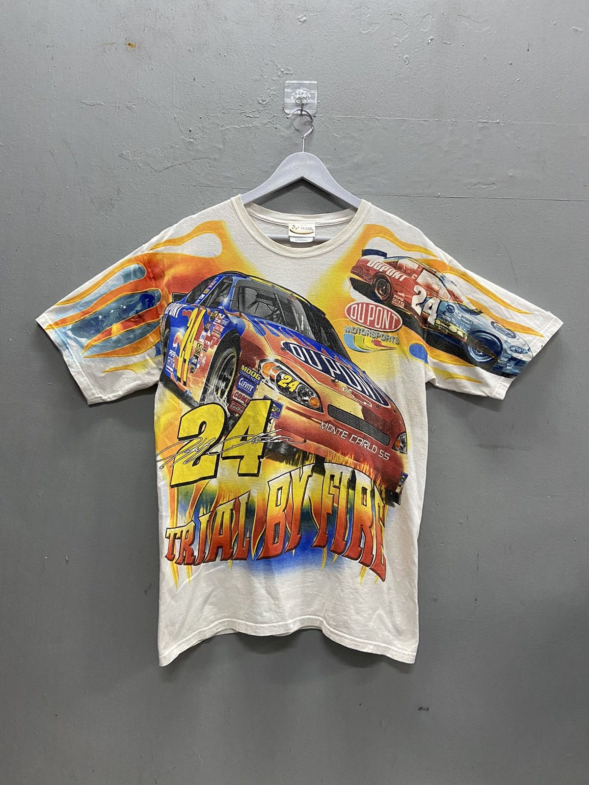 NASCAR JEFF GORDON 24 DU PONT NASCAR OVER PRINT TEE SHIRT Size US L / EU 52-54 / 3 - 1 Thumbnail