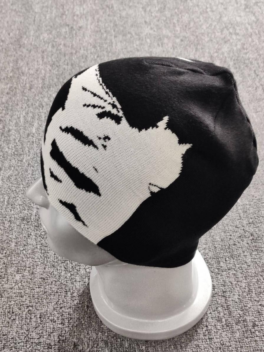Cartoon Network Devil Woman Graphic Scull Cap No Cuff Beanie Hat Black Size ONE SIZE - 4 Thumbnail