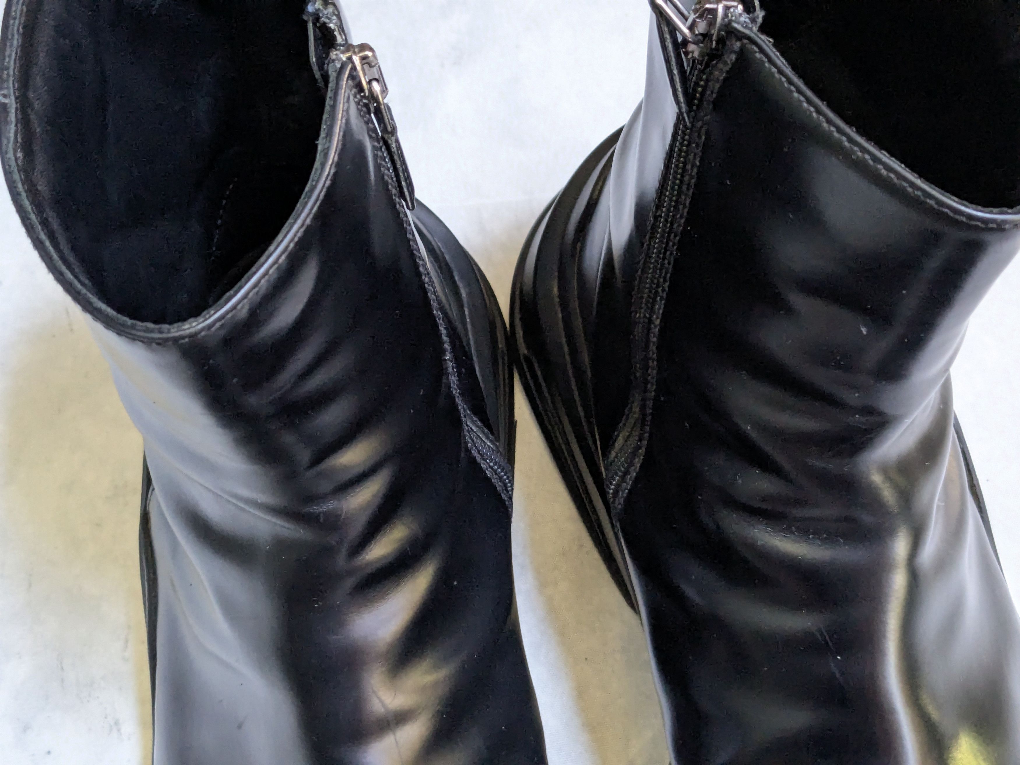 Prada Prada Side Zip Boots Black 10.5 Leather Chunky Y2K Size US 10.5 / EU 43-44 - 6 Thumbnail