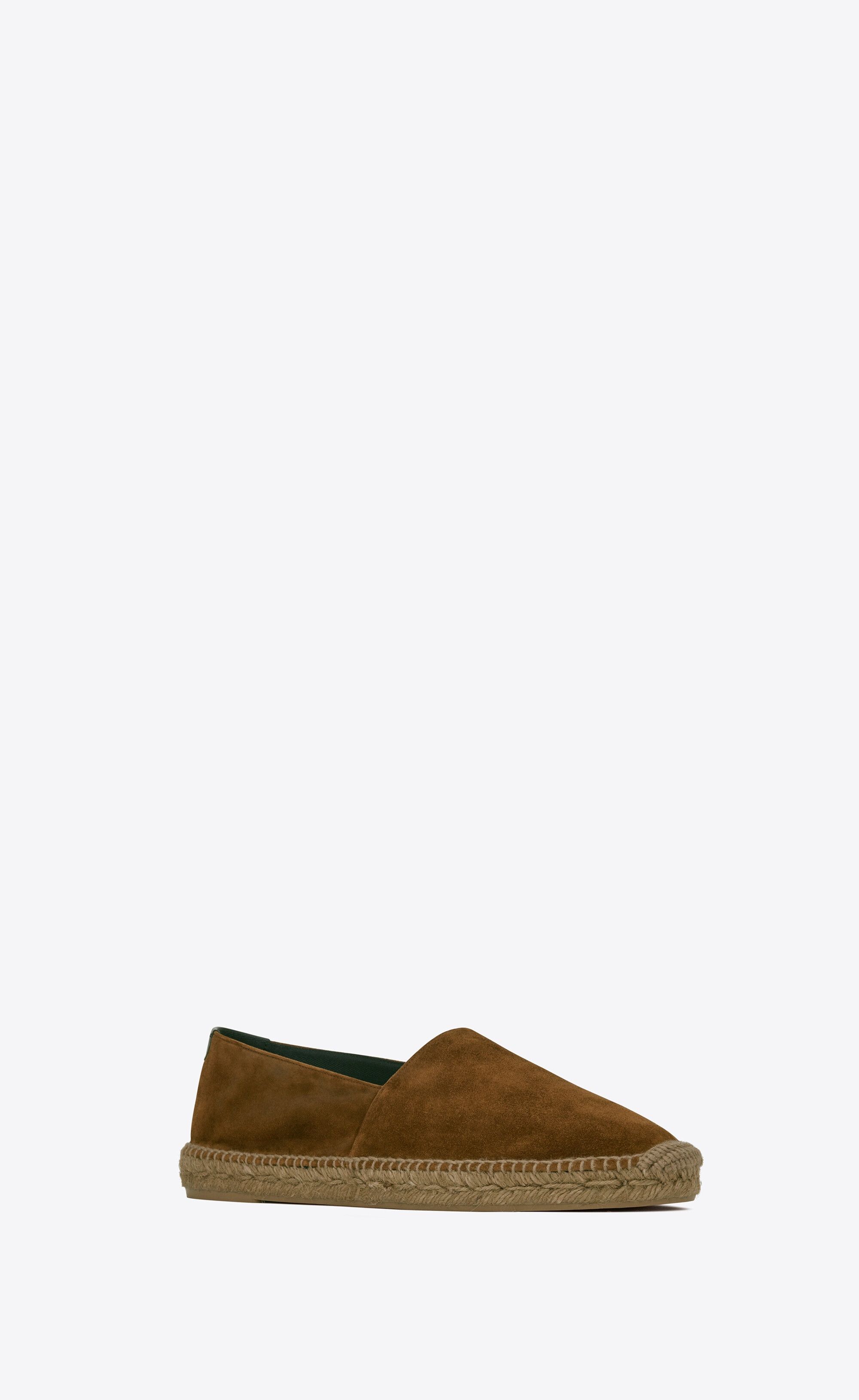 Saint Laurent Paris o1bcso1str1224 Espadrilles In Suede in Brown Size US 9 / EU 42 - 2 Thumbnail