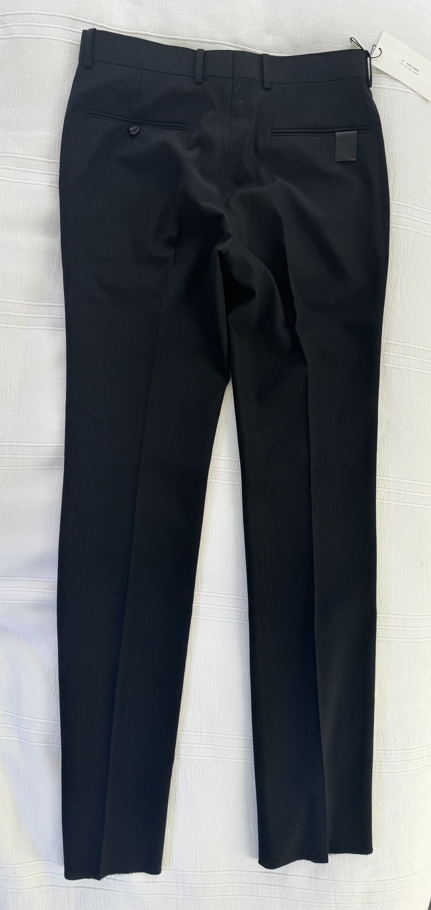 N.Hoolywood Black Wool Tailored Trouser Size 38R - 5 Thumbnail
