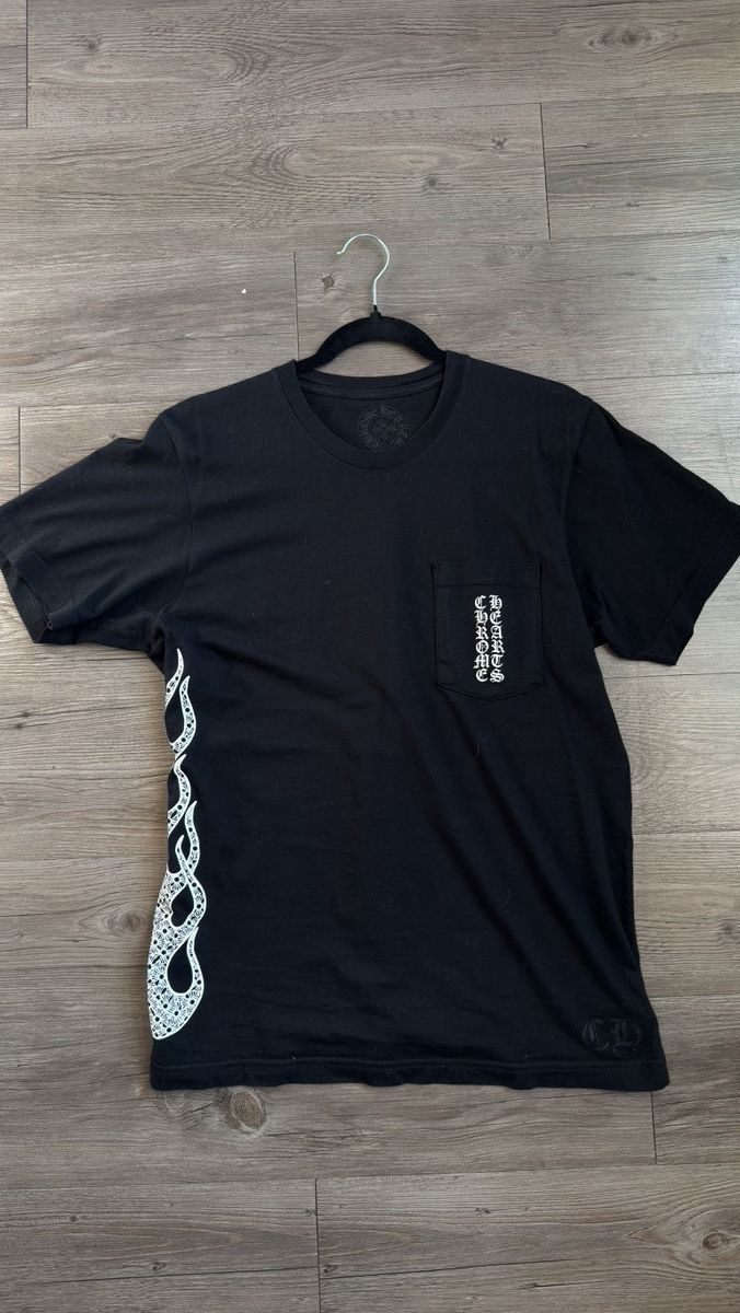 トップス Chrome Hearts 1990s Flare T-shirt 🔥LIL WAYNE A&G Cashmere x Chrome Hearts Crystal Y2K Rap Tee