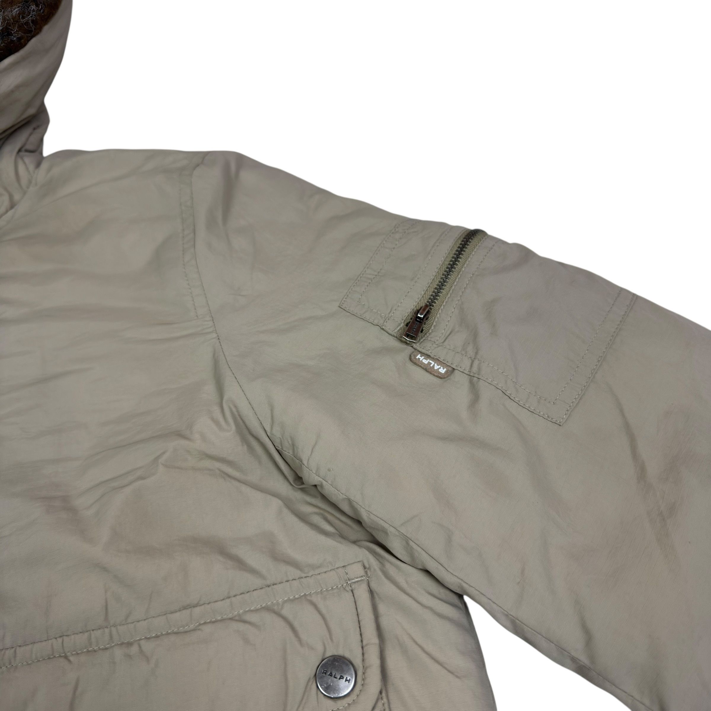 Ralph Lauren Ralph Lauren beige Long Sleeve Hooded Full Zip Jacket XS Size XS / US 0-2 / IT 36-38 - 11 Thumbnail