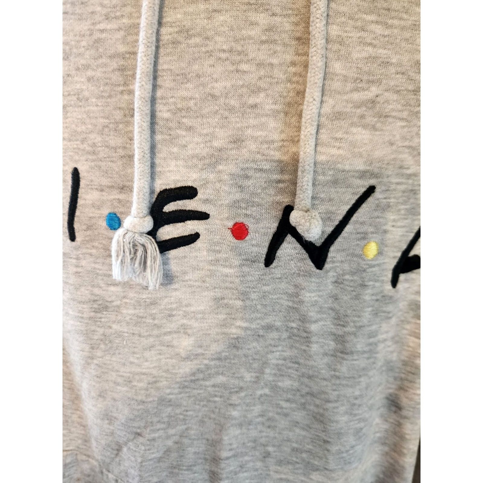 H&M H&M Friends TV Show Embroidered Hoodie Sweatshirt Gray Womens Size M Size M / US 6-8 / IT 42-44 - 2 Thumbnail