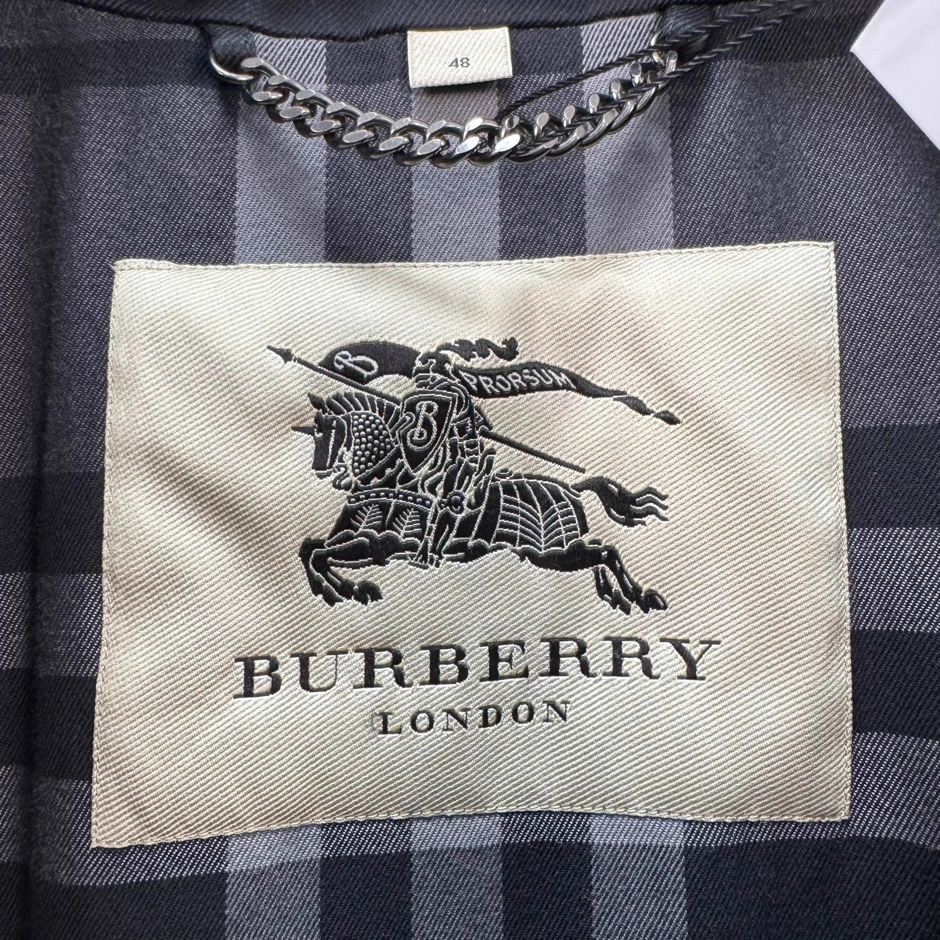 Burberry Burberry Black Double Breasted Check Lined Trench 48 99 New Size XL / US 12-14 / IT 48-50 - 6 Thumbnail