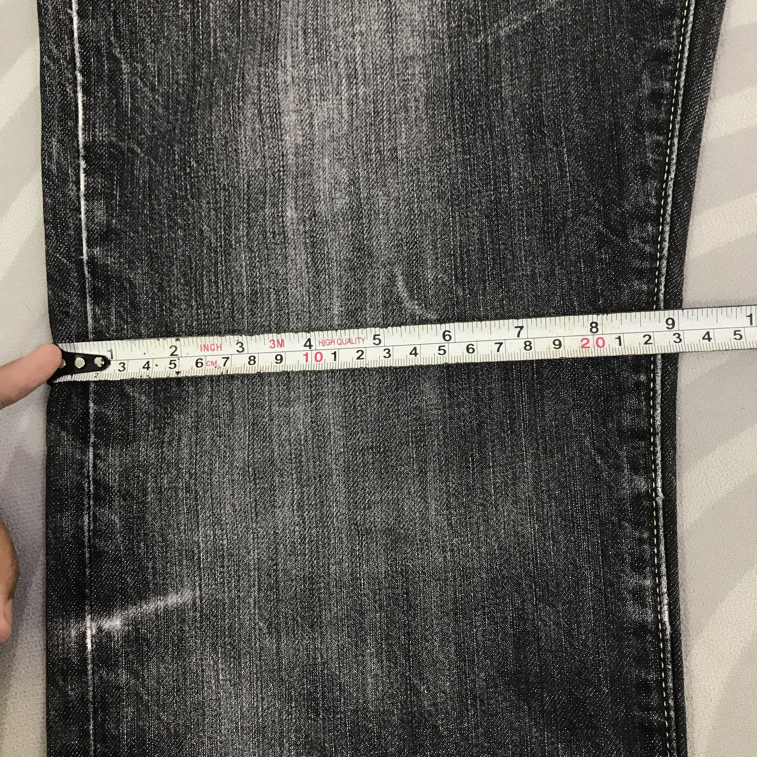 Japanese Brand 002 Vtg Uniqlo Black denim distressed Jeans pants K130B23 Size US 33 - 10 Thumbnail