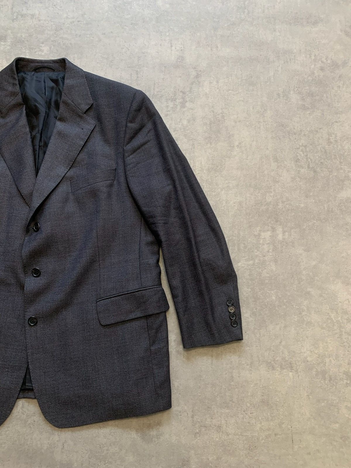 Burberry × Vintage Burberrys mens blazer jacket size 027 27 grey Size 52R - 2 Thumbnail