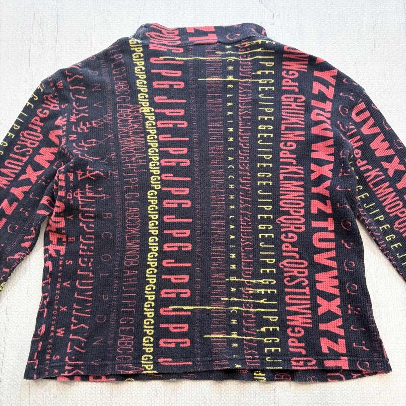 Gap Jean Paul Gaultier - Long Sleeve Alphabet Print Top Size M / US 6-8 / IT 42-44 - 8 Thumbnail