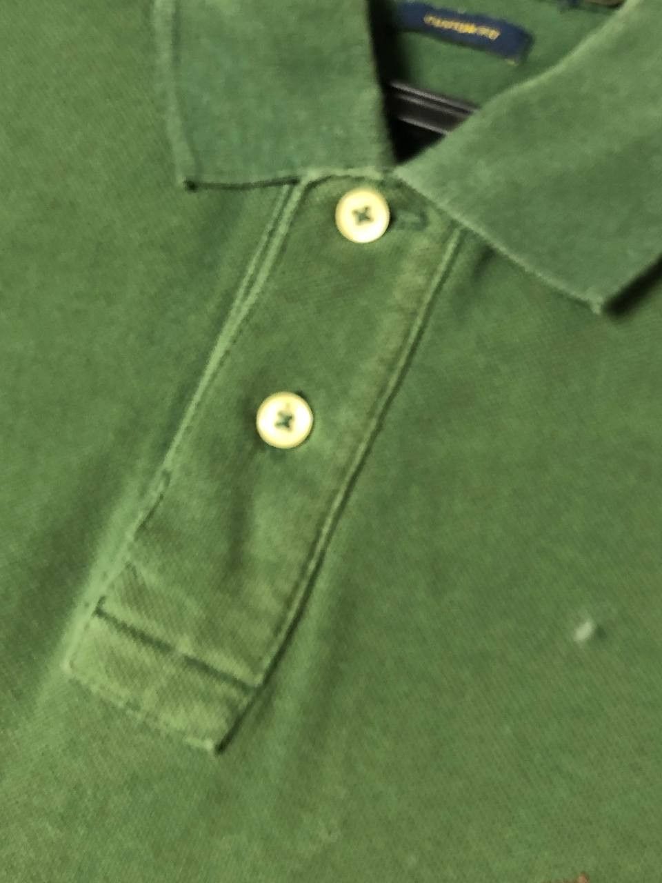 Polo Ralph Lauren Vtg 90s Polo Ralph Lauren Cross Flag Stripe Logo Tee Size US M / EU 48-50 / 2 - 8 Thumbnail