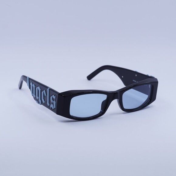 Palm Angels Palm Angels PERI007 ANGEL 1040 Sunglasses Black Rectangle Size ONE SIZE - 4 Thumbnail