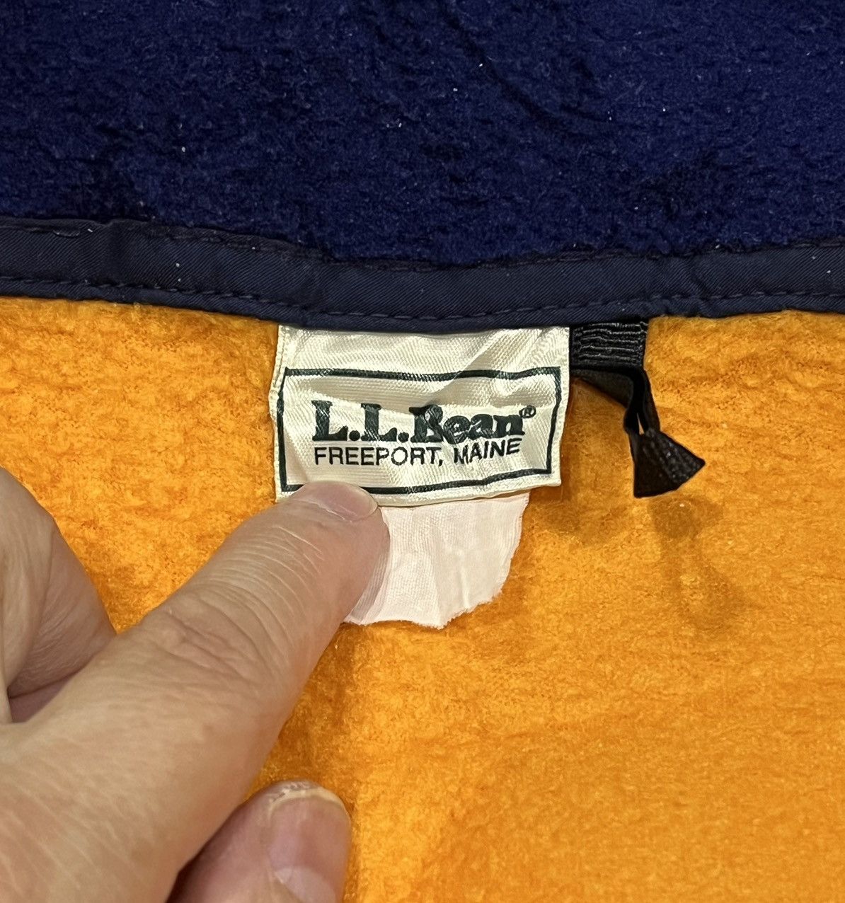 L.L. Bean Vintage 90s LL BEAN Deep Pile Fleece Zipper Jacket Size US M / EU 48-50 / 2 - 3 Thumbnail