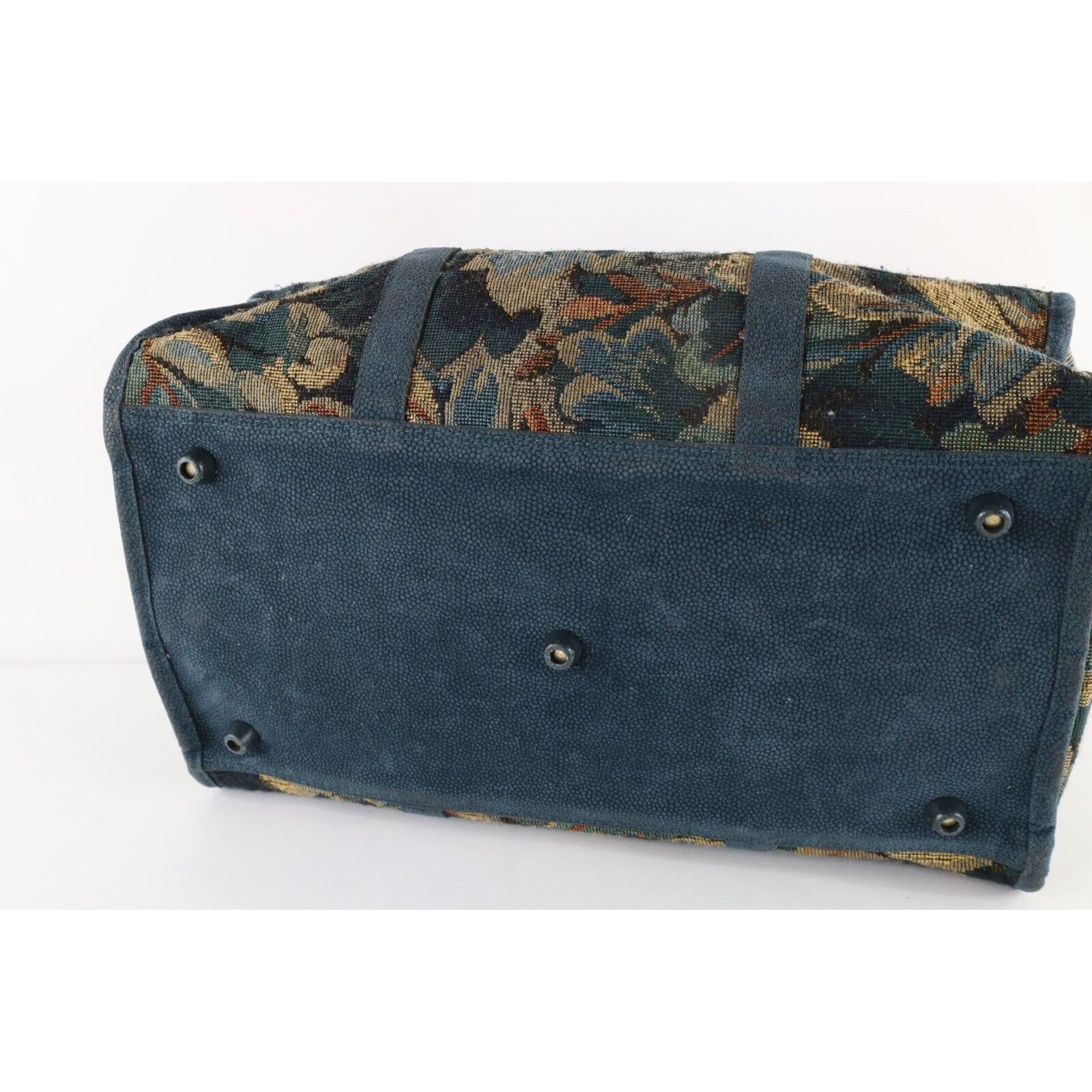 Diane von Furstenberg × Vintage Vintage 90s Diane von Furstenberg DVF Suede Trim Flower Bag Size ONE SIZE - 10 Thumbnail