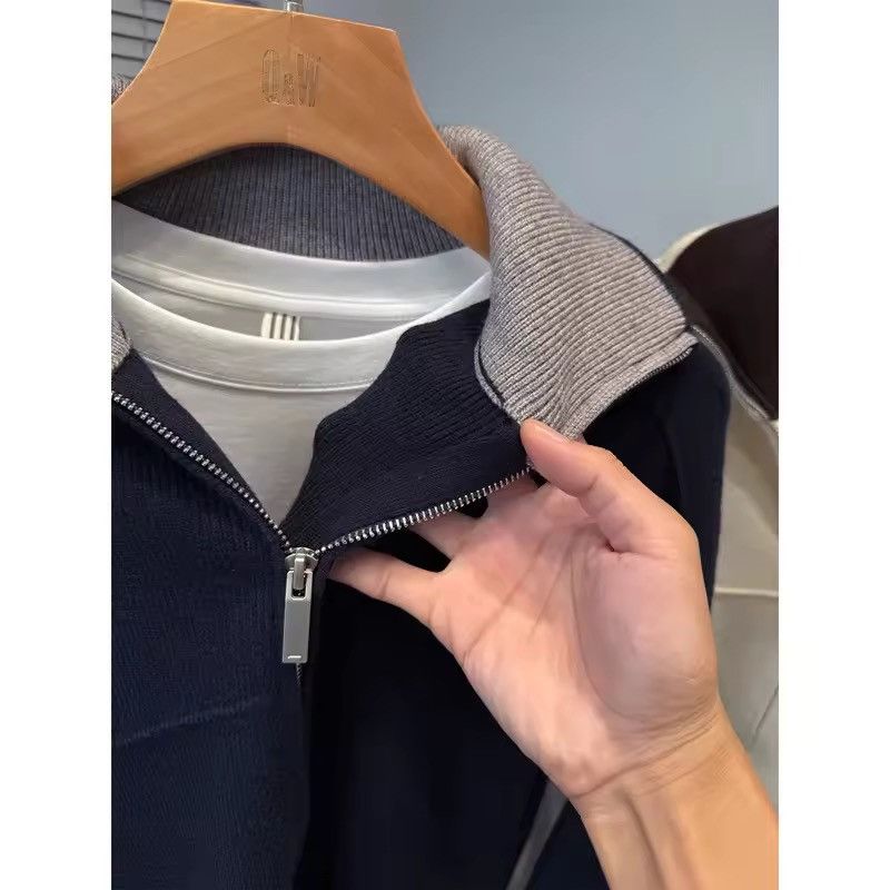 Other Casual Navy Blue Knitwear Turtleneck Trendy Sweater Jumper Size US XXL / EU 58 / 5 - 2 Thumbnail