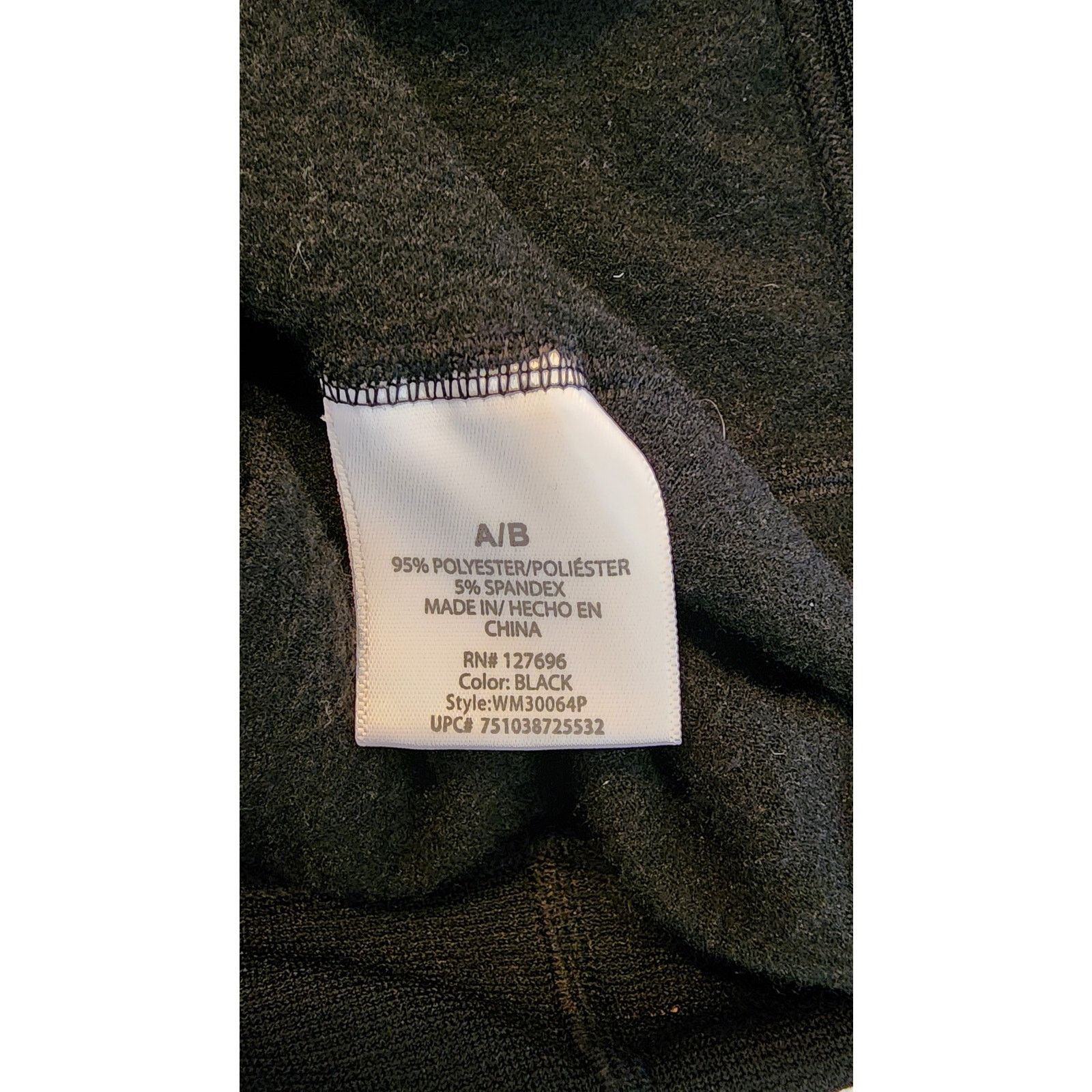 Faded Glory Womens black leggings or tights Size A/B Size 40" / US 18 - 4 Thumbnail