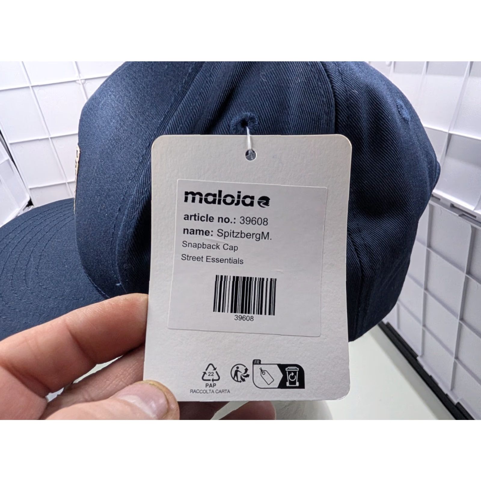 Essentials Maloja Street Essentials Spitzberg Snapback Hat Cap Blue NEW OSFM Size ONE SIZE - 5 Thumbnail