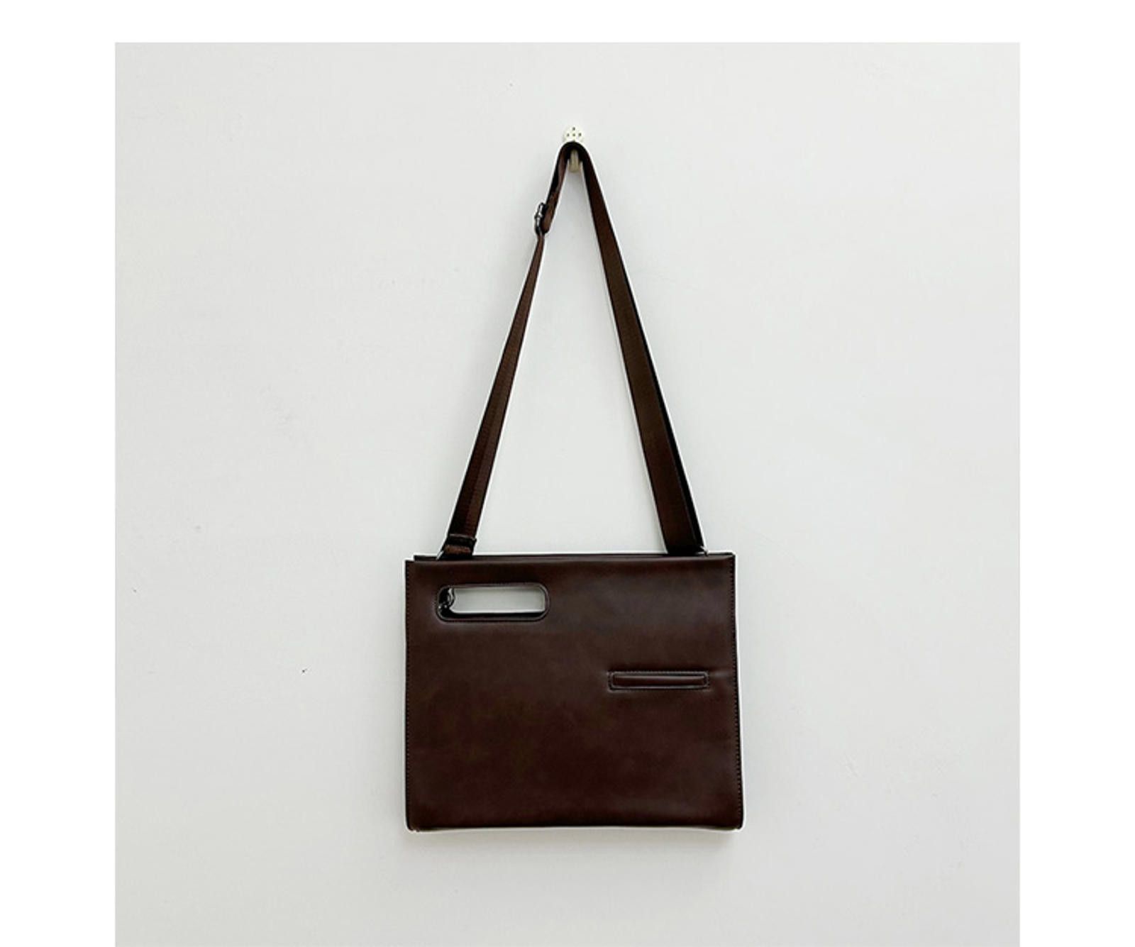 Other Stylish Brown Leather Messenger Bag Size ONE SIZE - 4 Thumbnail