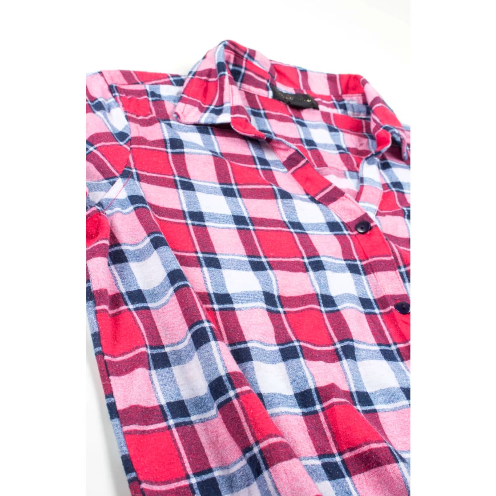 Vintage VINTAGE Red Plaid Tie Front Flannel Shirt G Collection Large Size US L / EU 52-54 / 3 - 2 Thumbnail