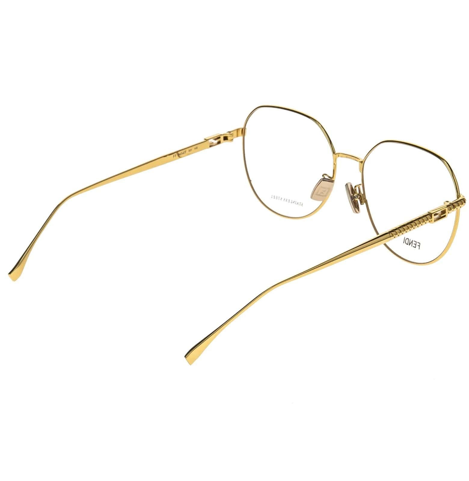 Fendi FENDI FF0454F BAGUETTE 0454 Gold Retro Eyeglasses Optical Size ONE SIZE - 9 Thumbnail