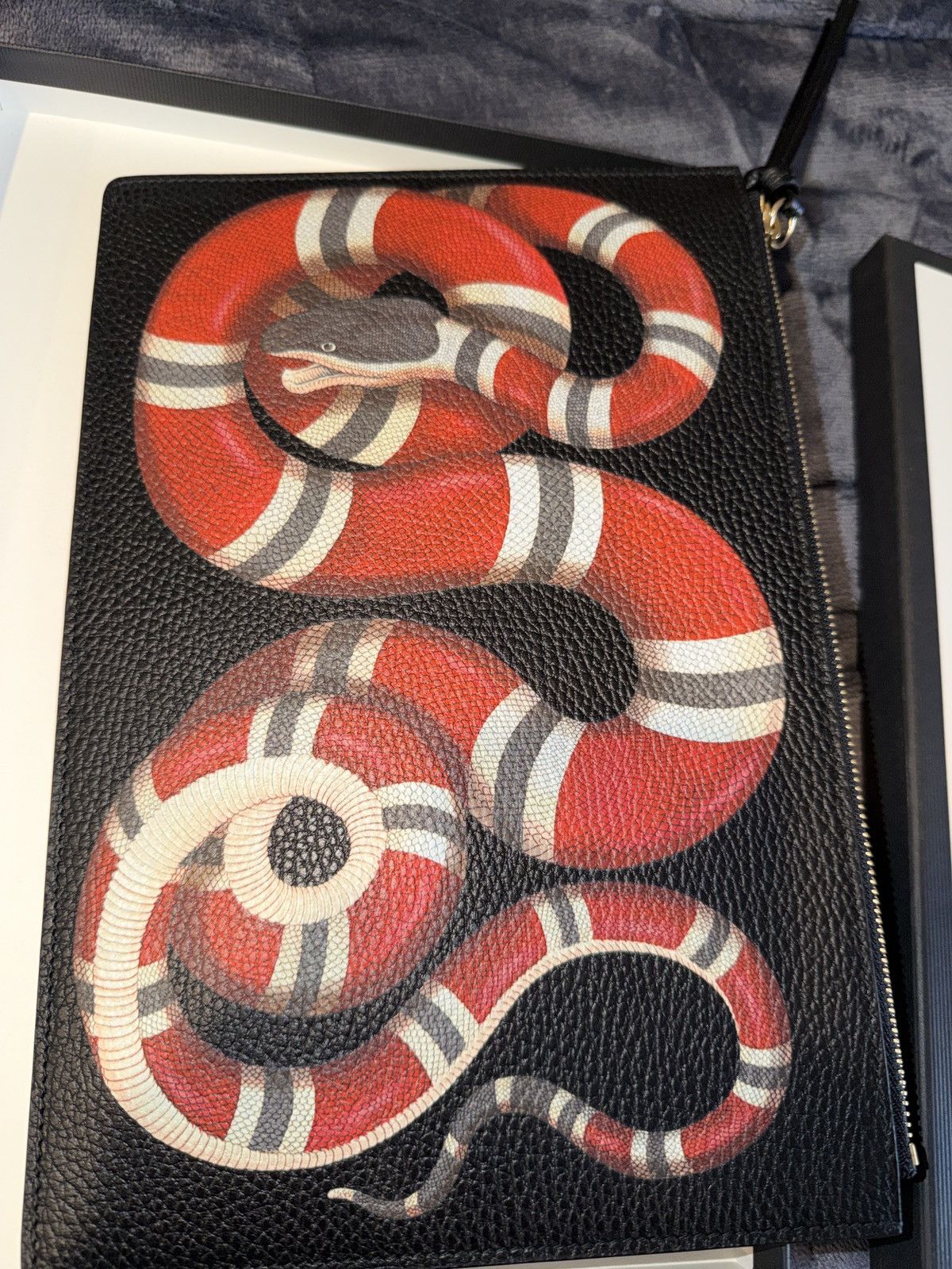 Gucci Gucci Bestiary Pouch with Kingsnake Size ONE SIZE - 2 Thumbnail