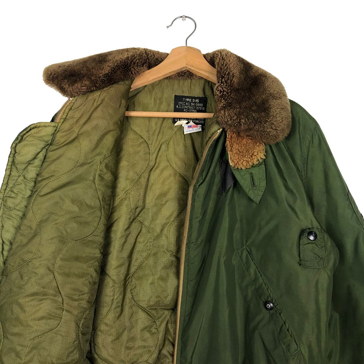 Avirex 🔥VINTAGE 70’s AVIREX USA BOMBER JACKET MINK FUR COLLAR Size US M / EU 48-50 / 2 - 12 Thumbnail