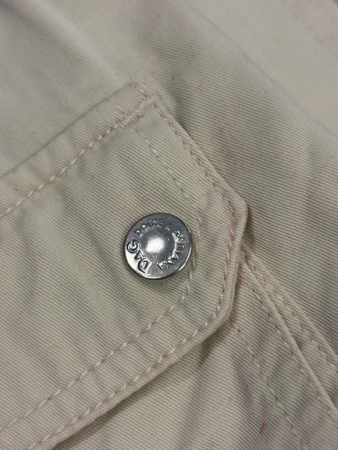 Dolce & Gabbana SS2003 Dolce & Gabbana Cream Cargo Pants Size US 31 - 8 Thumbnail