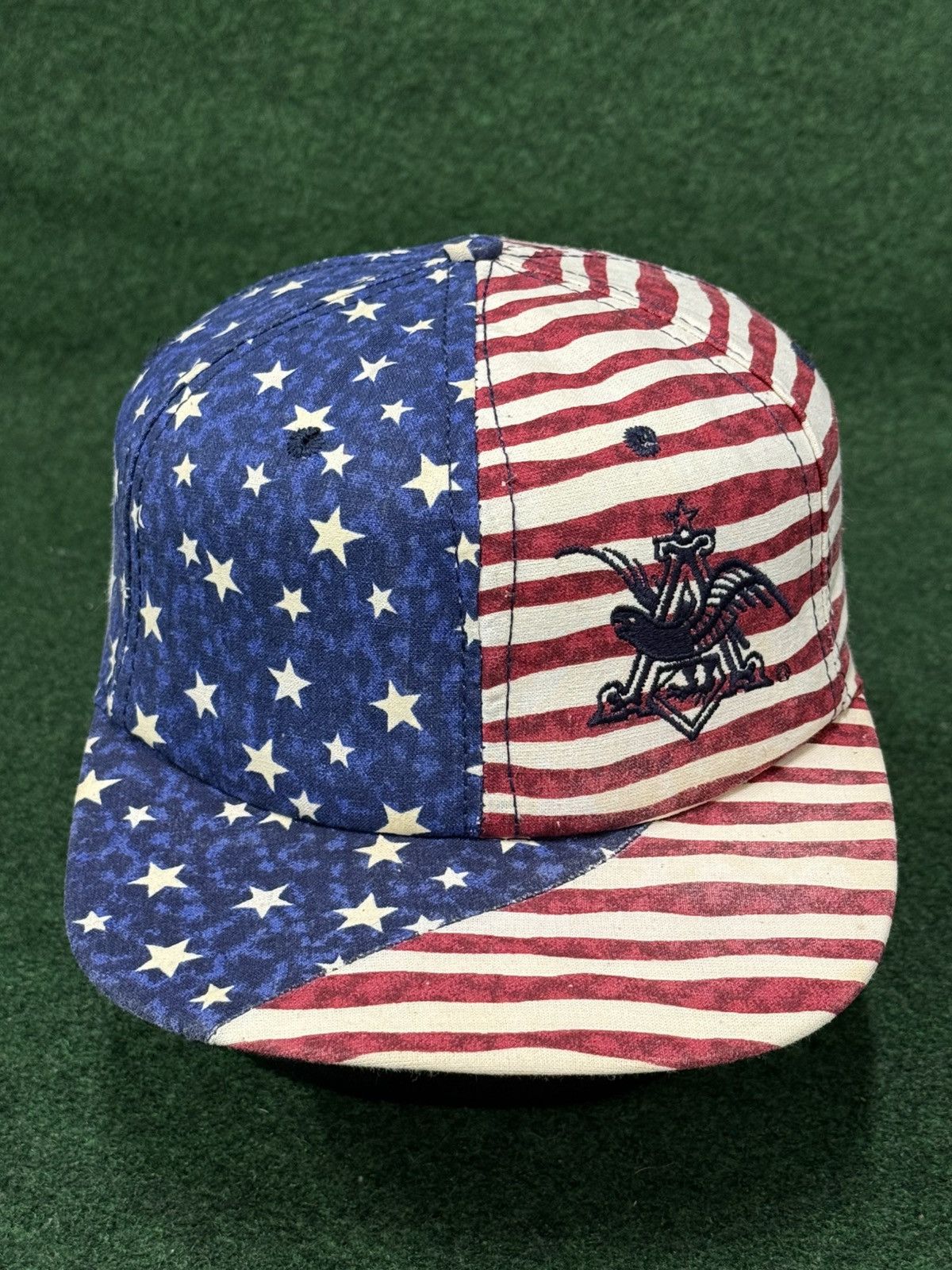 Budweiser × Vintage Vintage Budweiser American Flag All Over Print Snapback Hat Size ONE SIZE - 1 Thumbnail