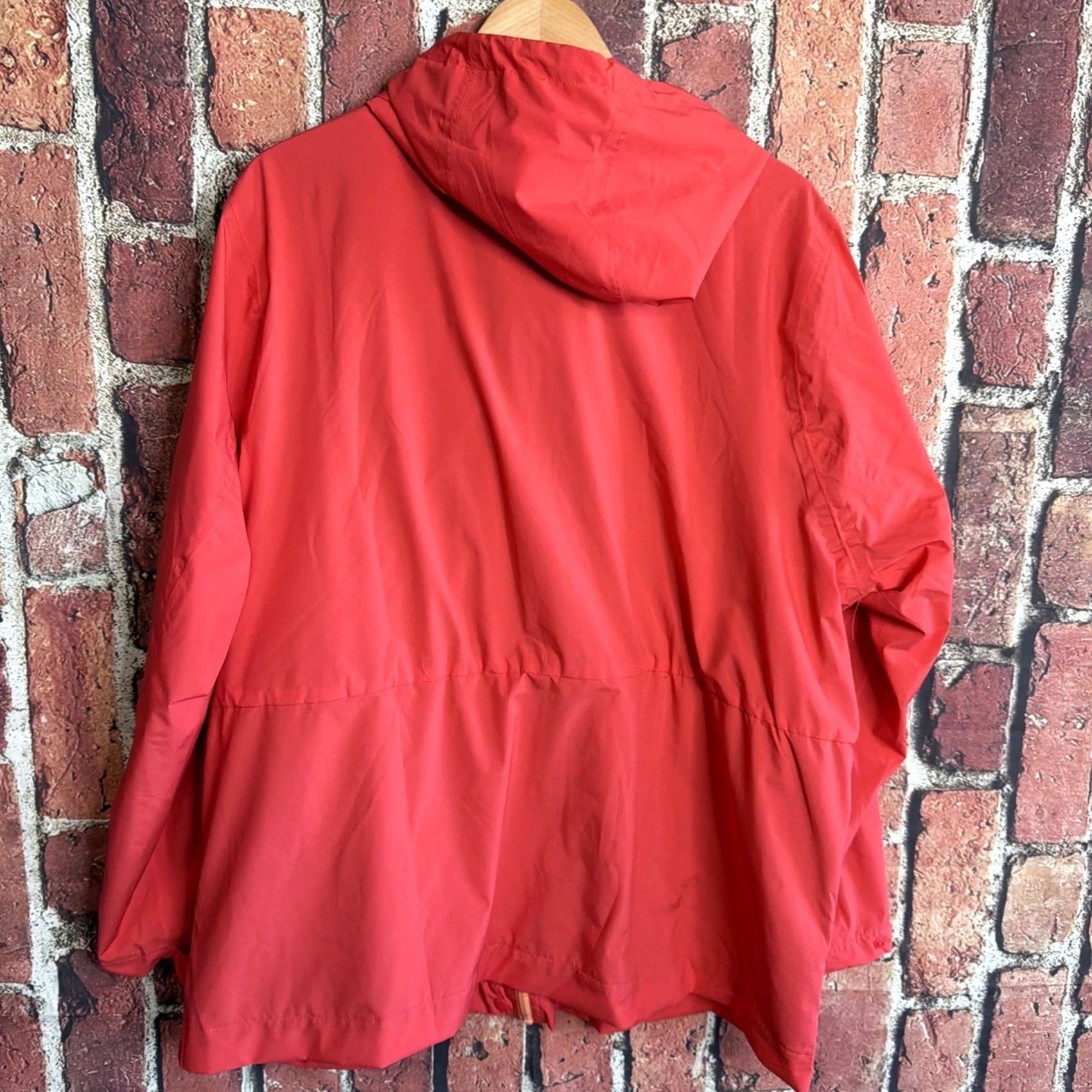 Vintage G.H. Bass & Co. Anorak Rain Jacket Women's Lightweight Water Resistant 2XL Orange Size XXL / US 16-18 / IT 52-54 - 4 Thumbnail