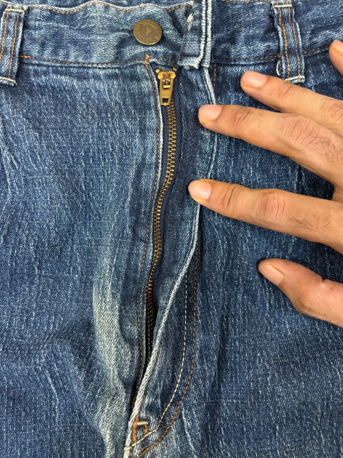 Japanese Brand Vintage Japanese Brand Blue Wash Baggy Jeans Size US 29 - 3 Thumbnail
