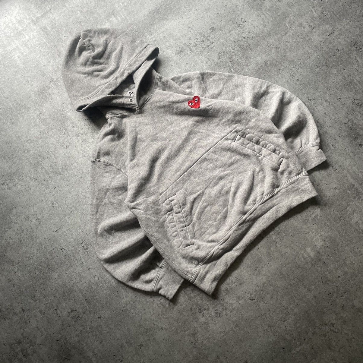 Comme des Garcons × Vintage Vintage Come Des Garçons Basic Gray Hoodie Size US S / EU 44-46 / 1 - 2 Thumbnail