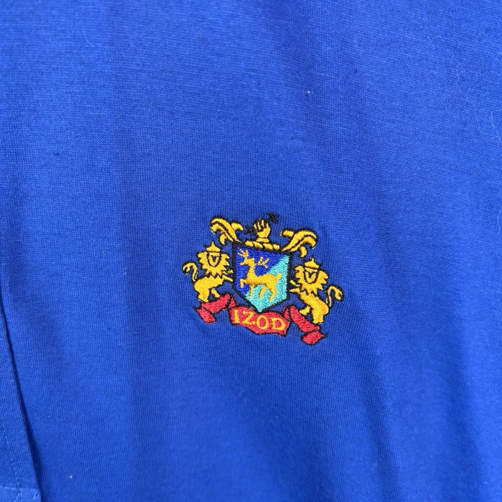 Izod VINTAGE Izod Club Polo Shirt Mens Large Blue Right Pocket Crest Logo 90s Golf Size US L / EU 52-54 / 3 - 3 Thumbnail