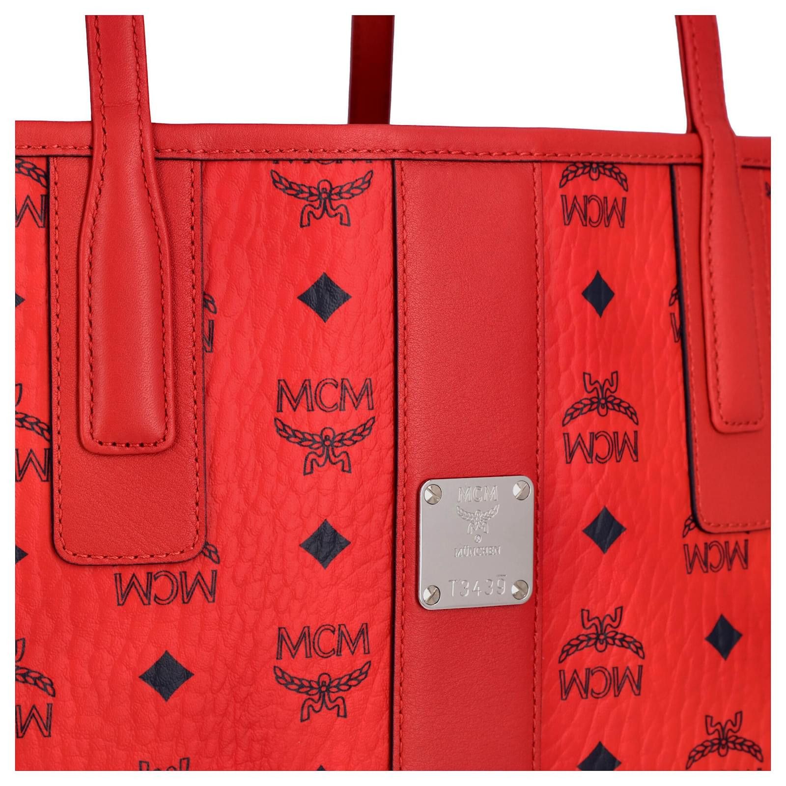 MCM o1mt1gz0225 Size: OS / Shopper Large Bag in Red/Black Size ONE SIZE - 3 Thumbnail