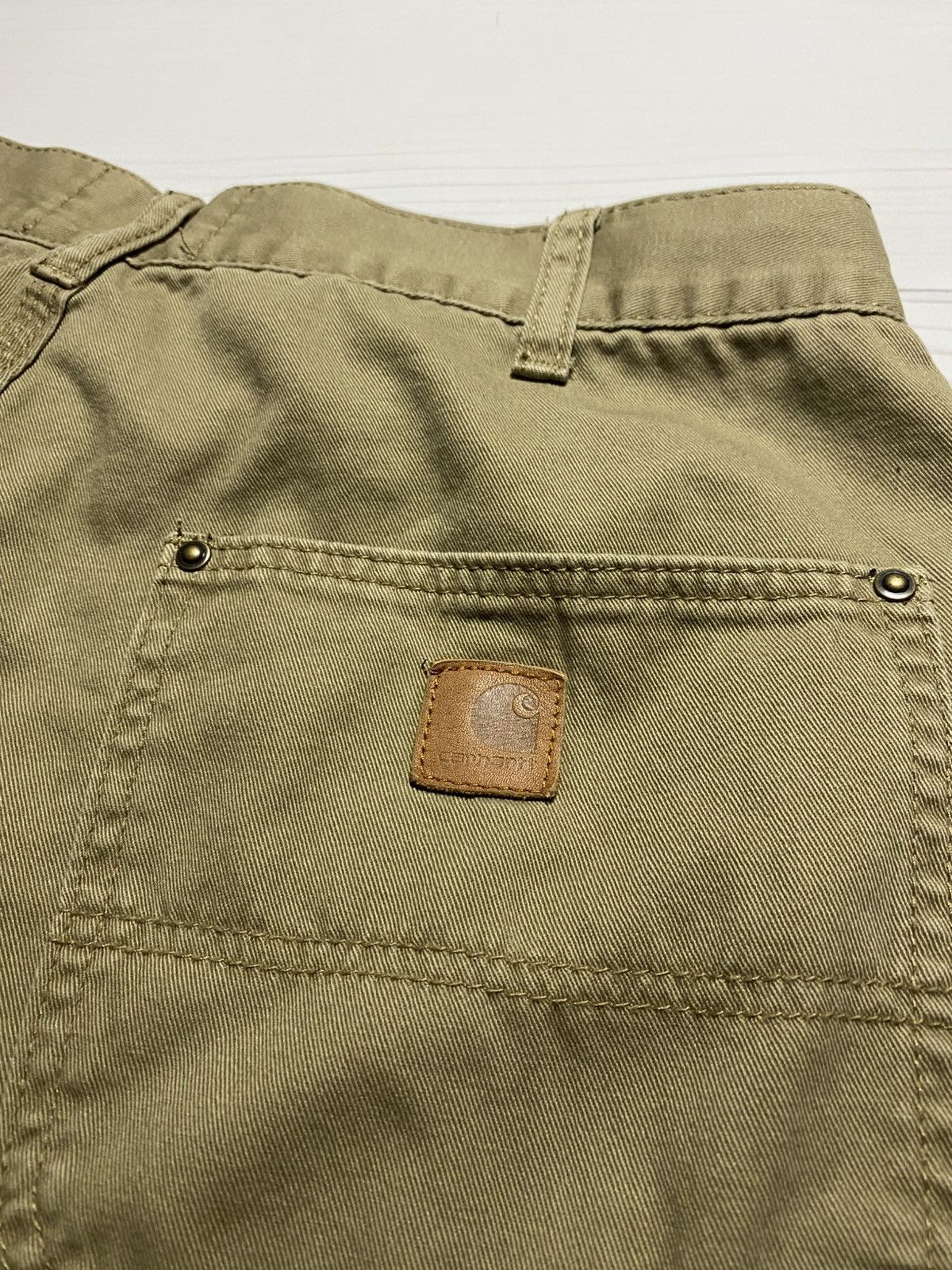 Carhartt × Vintage Vintage Carhartt cargo leather logo baggy fit y2k pants Size US 34 / EU 50 - 15 Thumbnail