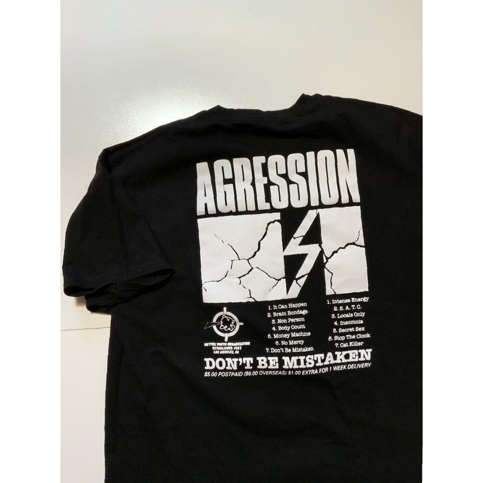 Vintage Trust Records Agression Don’t Be Mistaken Hardcore Punk Rock Band T-Shirt Sz. XL Size US XL / EU 56 / 4 - 5 Thumbnail
