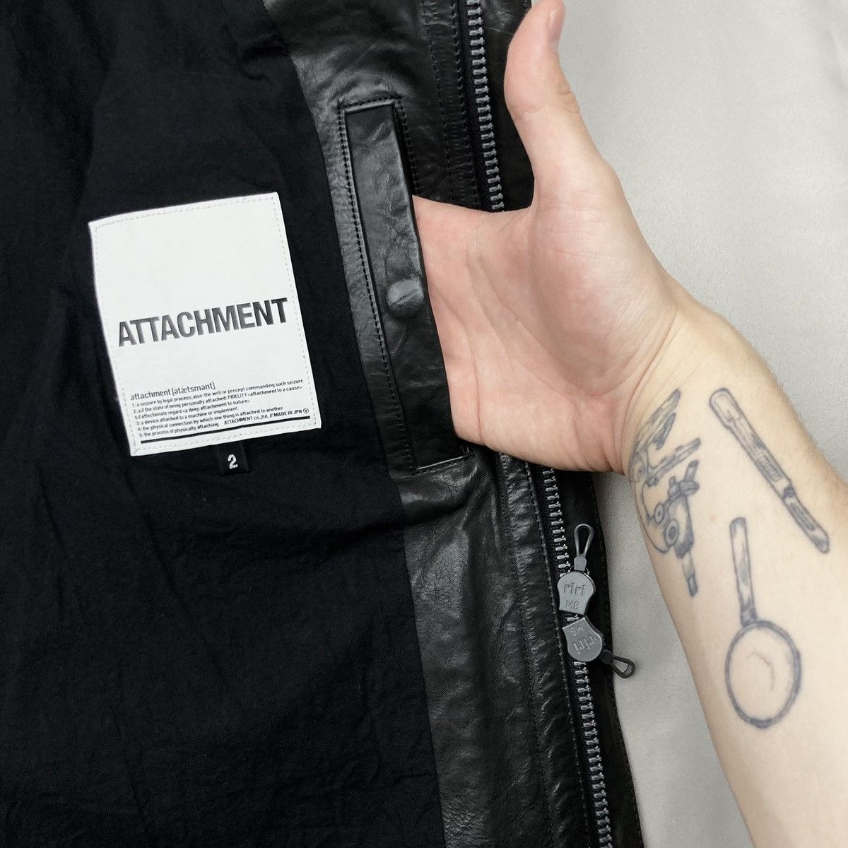 Attachment × Japanese Brand ATTACHMENT LEATHER ARMOR Size US M / EU 48-50 / 2 - 6 Thumbnail