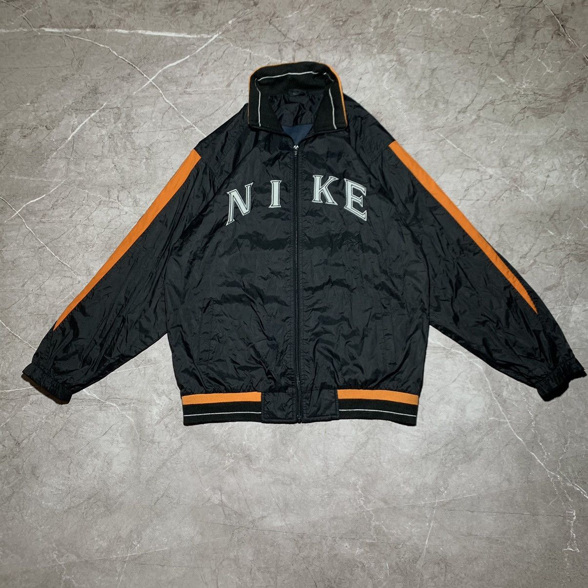 Nike NIKE VINTAGE NYLON WINDBREAKER Y2K DRILL STYLE ZIP JACKET Size US XXL / EU 58 / 5 - 1 Thumbnail