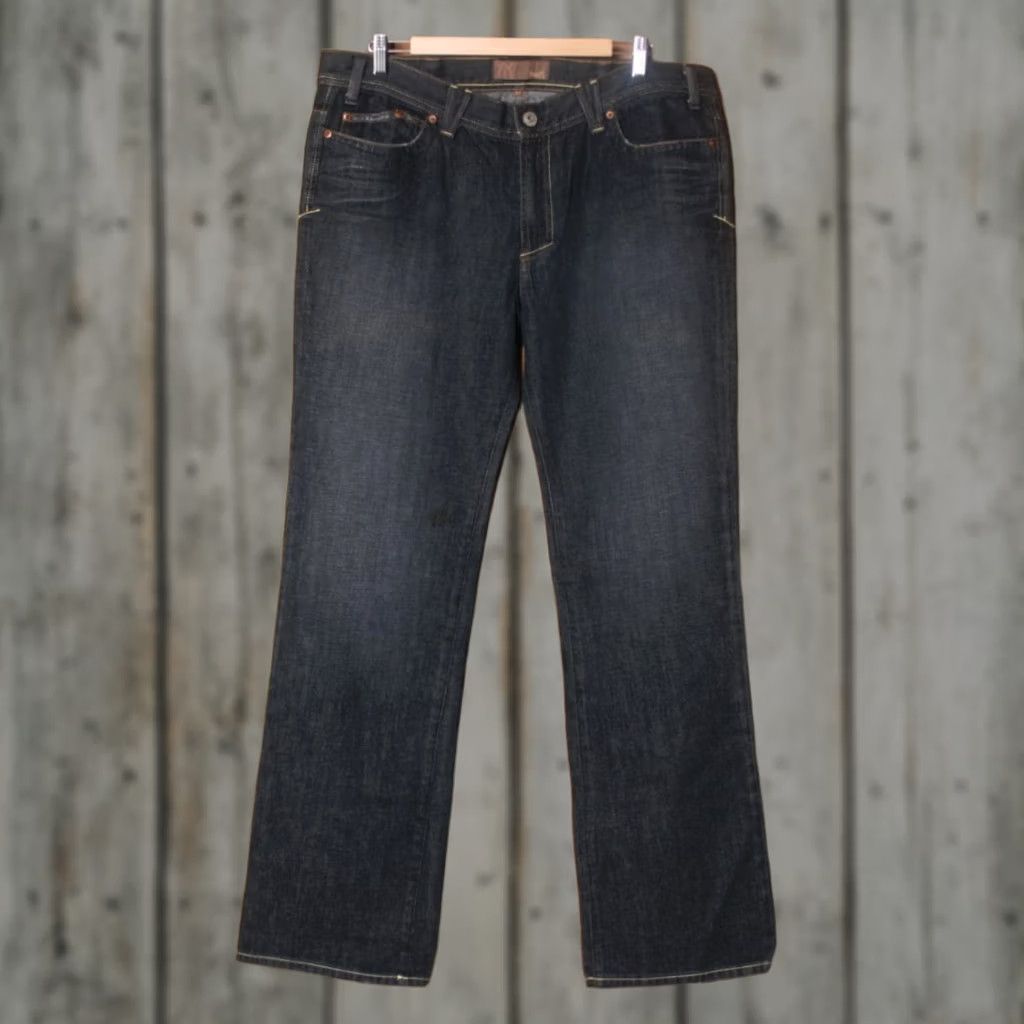 Vintage YANUK Jeans Bootcut 6-Pocket Boyfriend 100% Cotton Regular Women Adult 36 Blue Denim 34 Inseam 36 W38.5 L34 Size 25" / US 0 / IT 36 - 1 Thumbnail