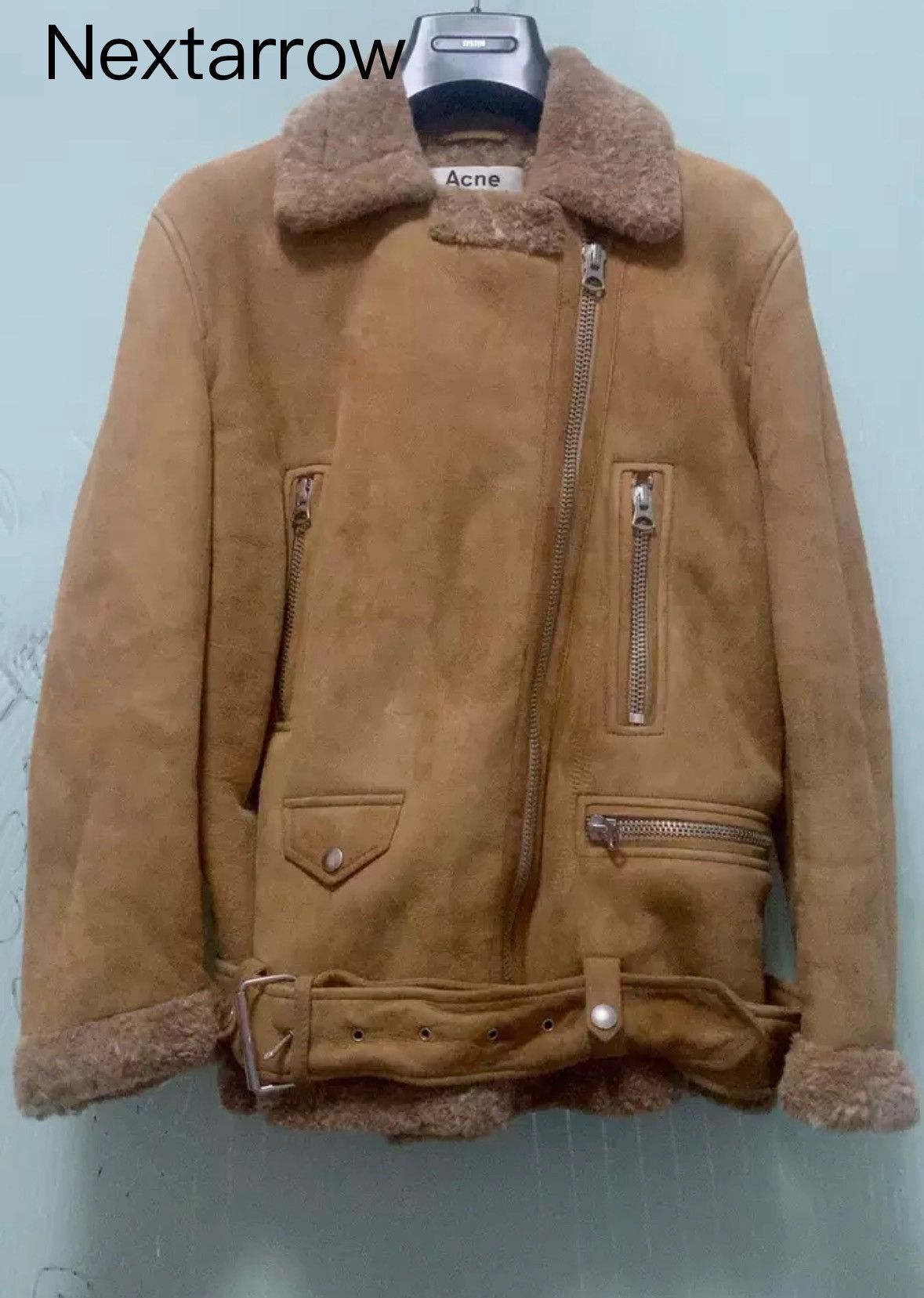 Acne Studios Acne studios Fur one-piece biker jacket 2412-Nextarrow Size US S / EU 44-46 / 1 - 1 Thumbnail