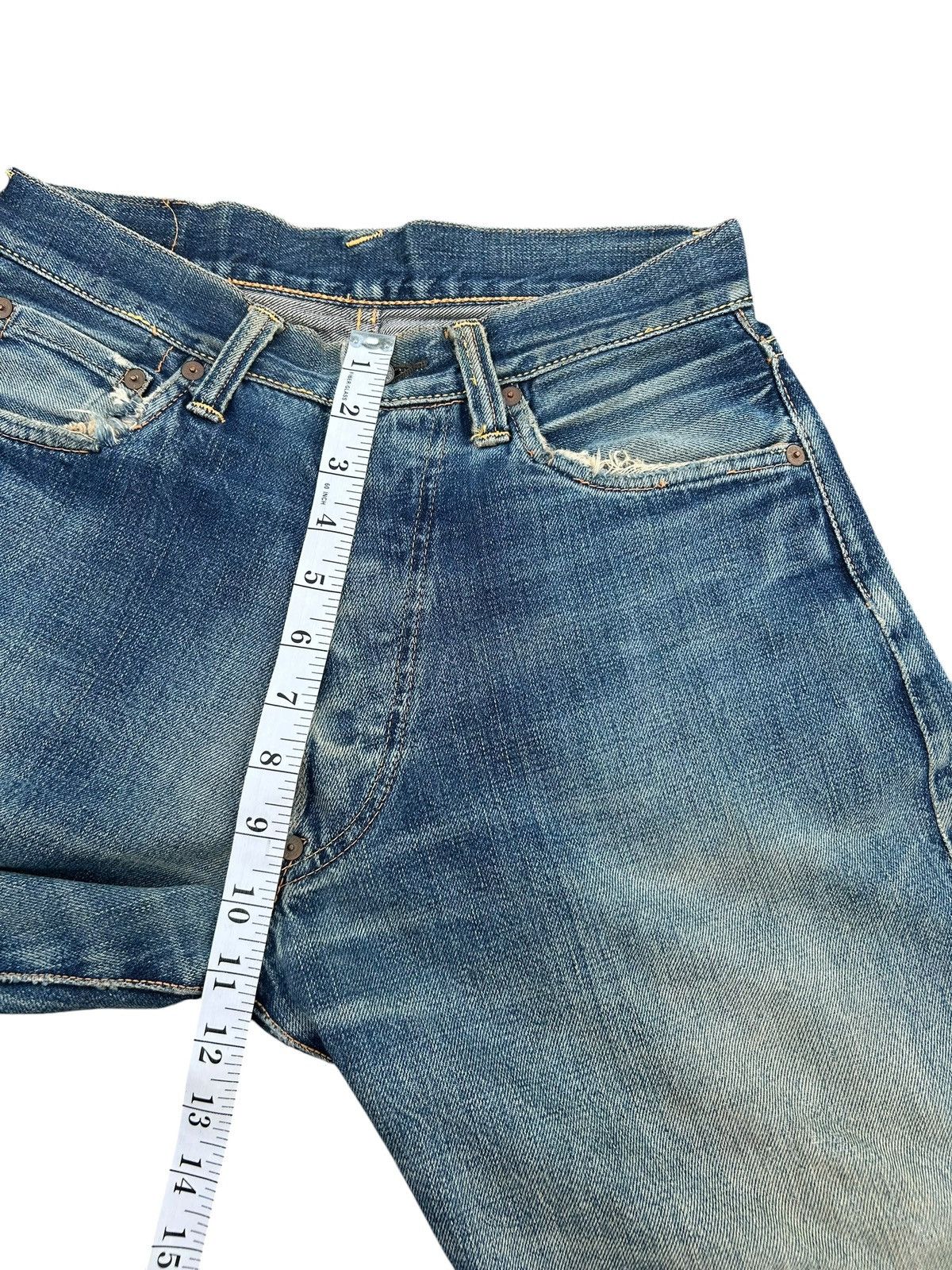 Kapital Thrashed Vintage Evisu Selvedge Denim Jeans Size US 28 / EU 44 - 22 Thumbnail