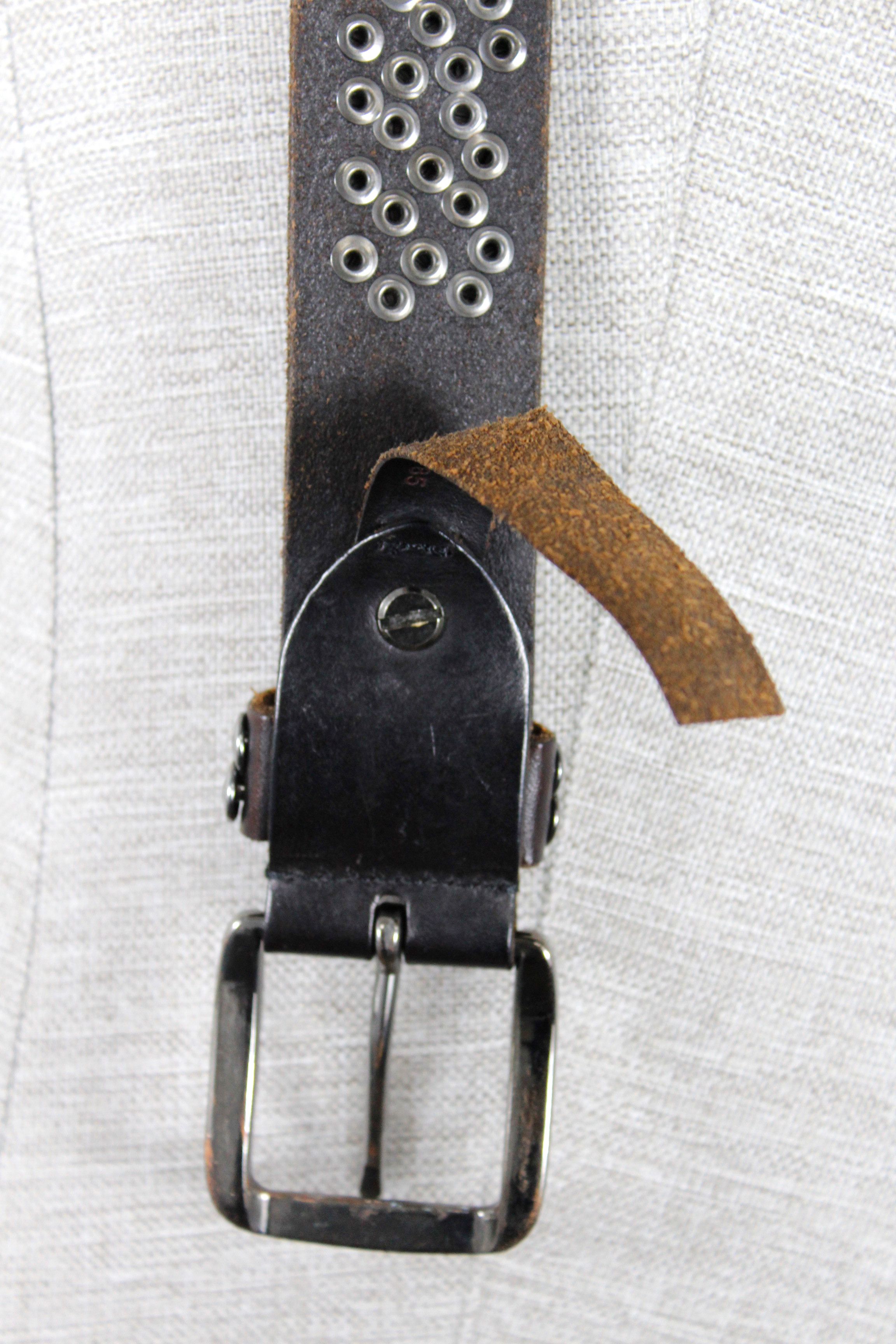 Japanese Brand × Vintage VINTAGE RHINESTONES BELT BB SIMON STYLE Leather Y2K Size ONE SIZE - 6 Thumbnail