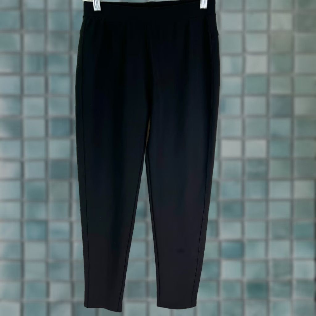 Vintage Conceited Knit Stretch Ankle Leggings Pants Womens Size L T 26X30 Black Size 36" / US 14 / IT 50 - 1 Thumbnail