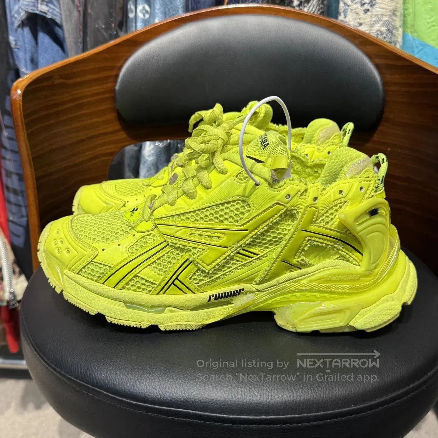 Balenciaga Yellow High-Top Sneakers Size 7. Size US 7 / EU 40 - 6 Thumbnail