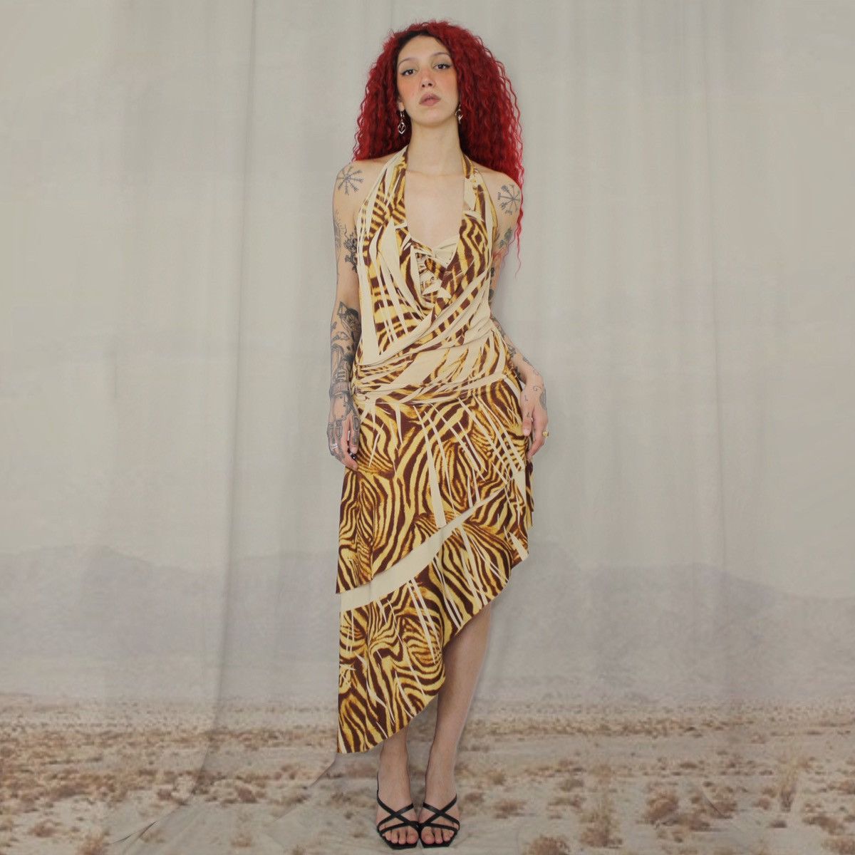 Other 🐅ASYMMETRICAL TIGER DRESS🐅 Size M / US 6-8 / IT 42-44 - 1 Thumbnail