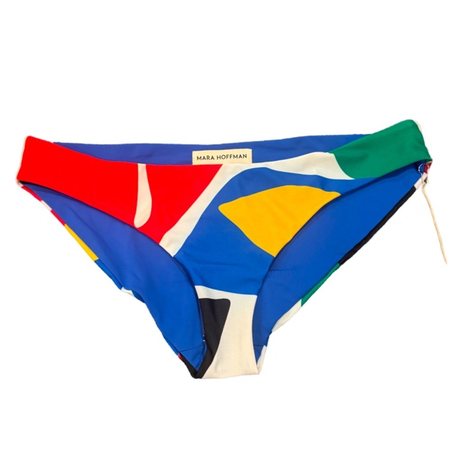 Mara Hoffman Mara Hoffman Zoa Bikini Bottom - Cream Multi Size XL Size ONE SIZE - 2 Thumbnail