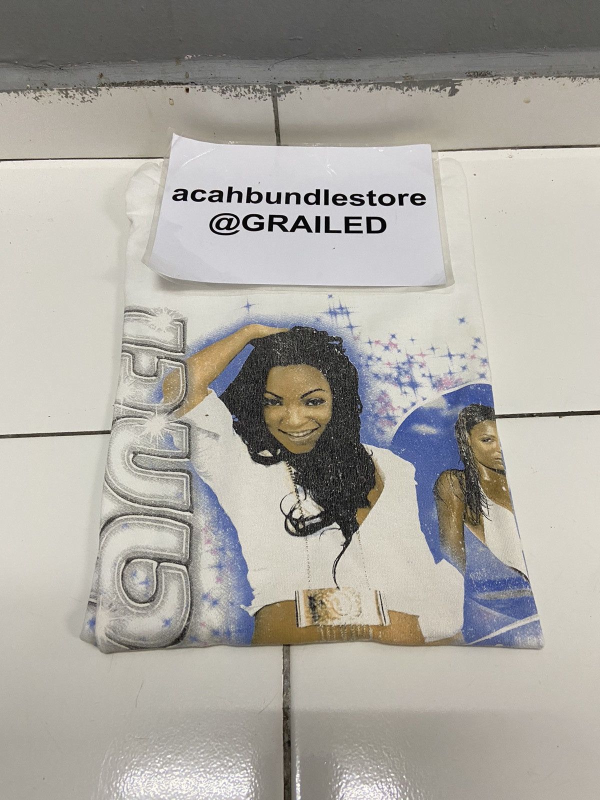 Band Tees ASHANTI AMERICAN SINGER GOAT CREW TEE SHIRT Size US L / EU 52-54 / 3 - 12 Thumbnail