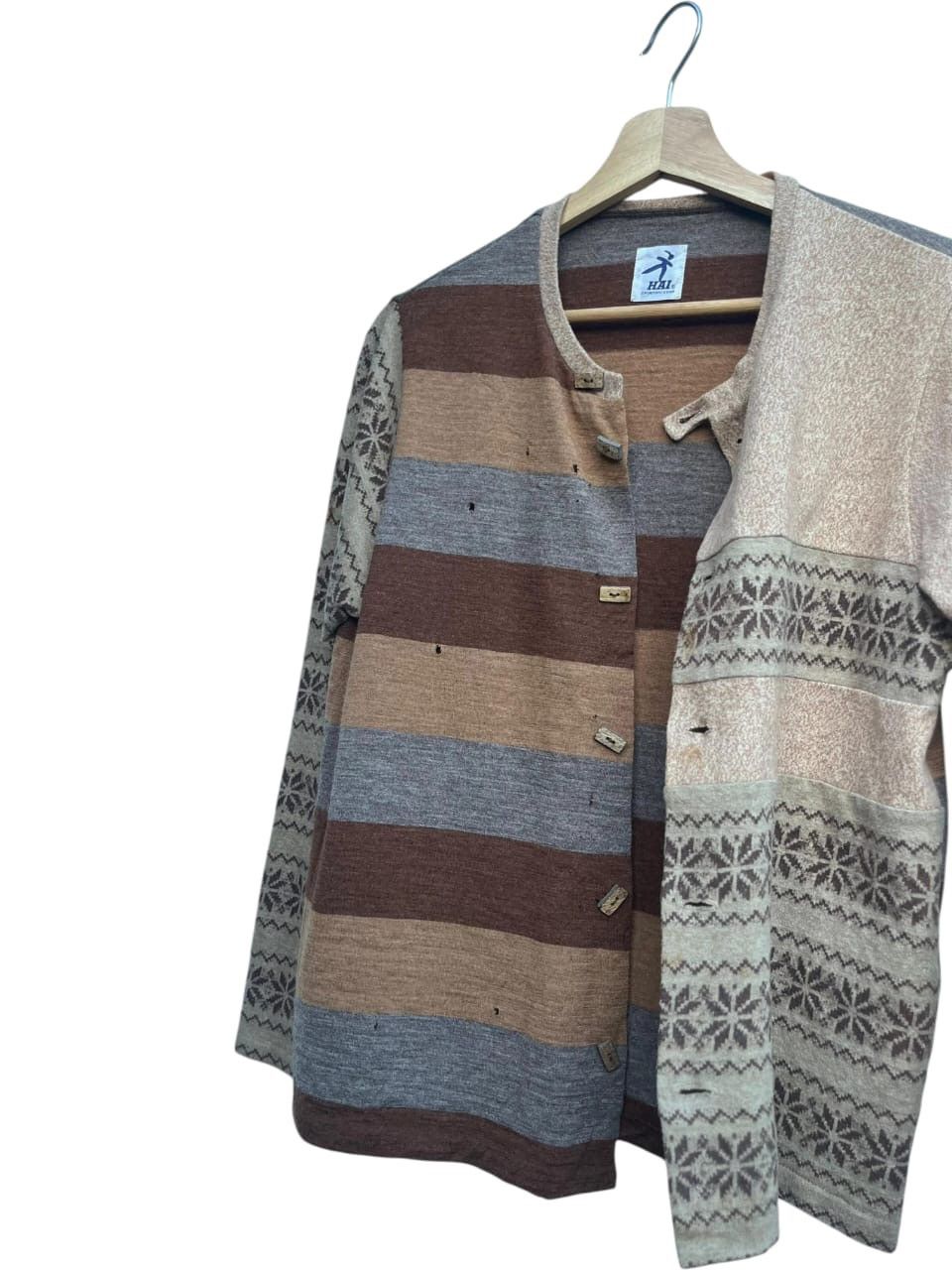 Hai Sporting Gear 80s Hai Sporting Gear Issey Miyake Wool Cardigan Size M / US 6-8 / IT 42-44 - 7 Thumbnail