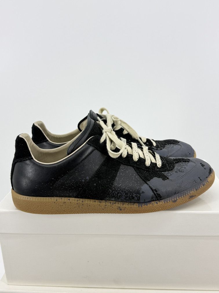 Maison Margiela GAT Low Black Pewter Paint Size US 11 / EU 44 - 1 Thumbnail