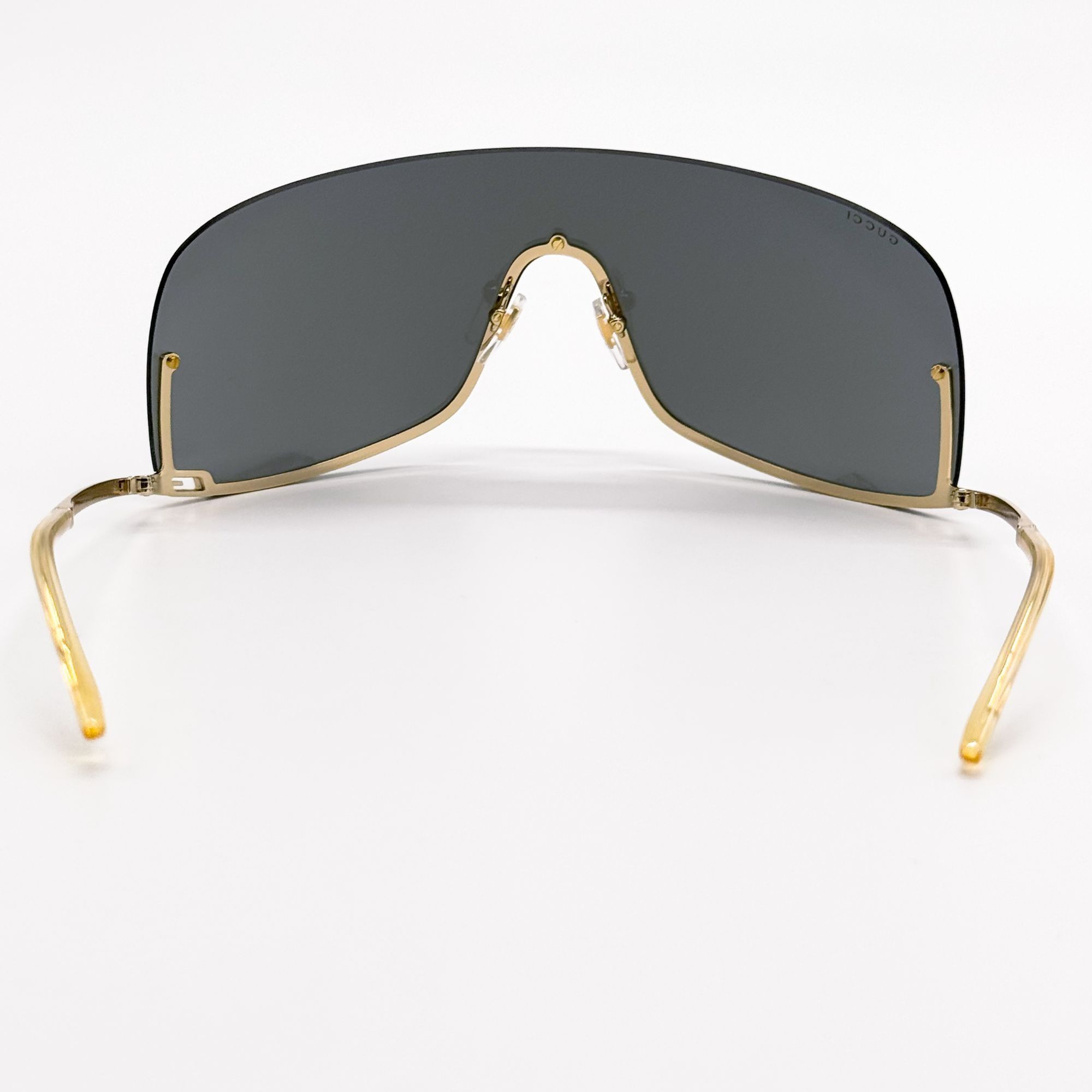 Gucci NEW GUCCI GG1560S 001 SHIELD GOLD UNISEX SUNGLASSES GUCCI Size ONE SIZE - 8 Thumbnail
