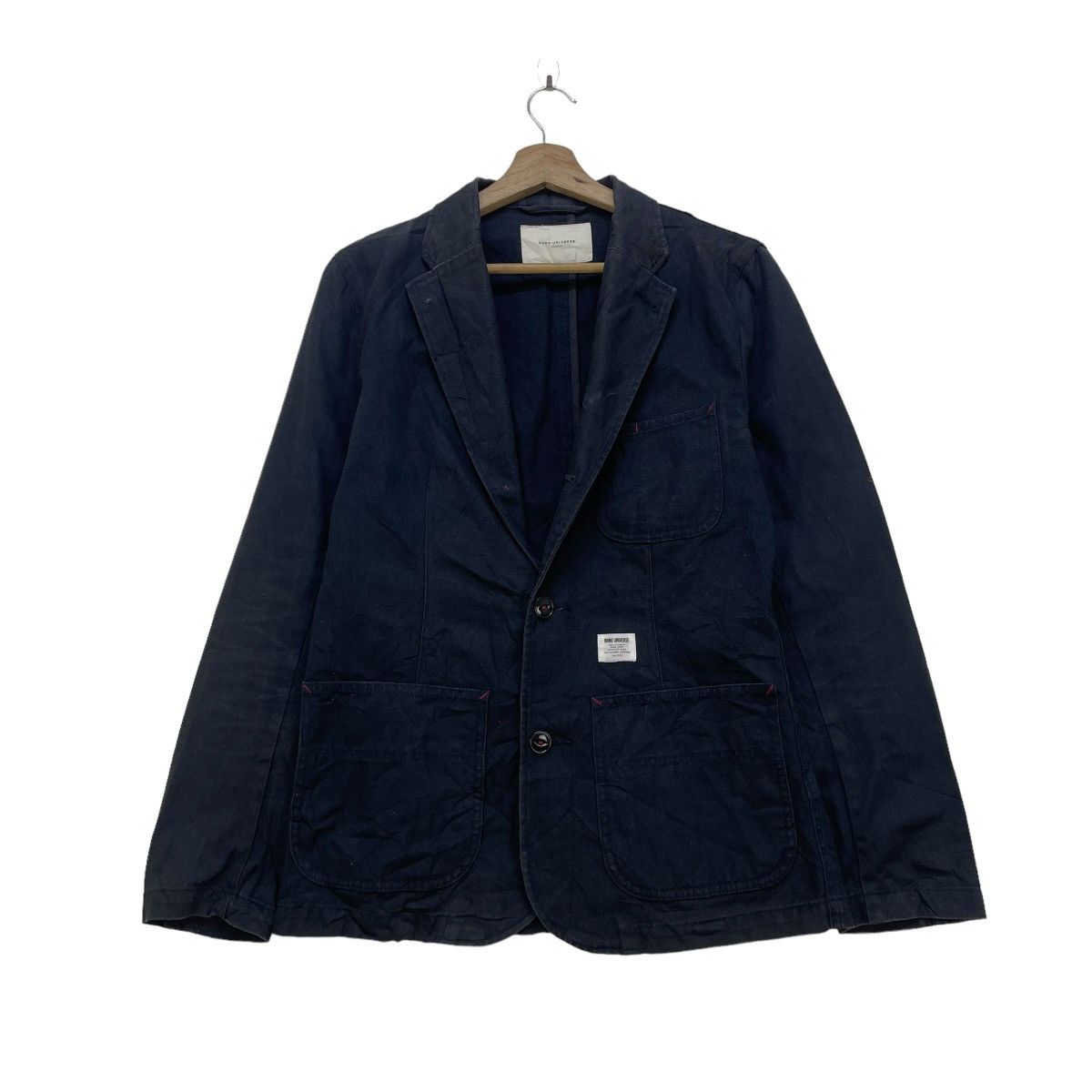 NANO universe Japanese Brand Nano Universe Indigo Chore Jacket Size S / US 4 / IT 40 - 1 Thumbnail